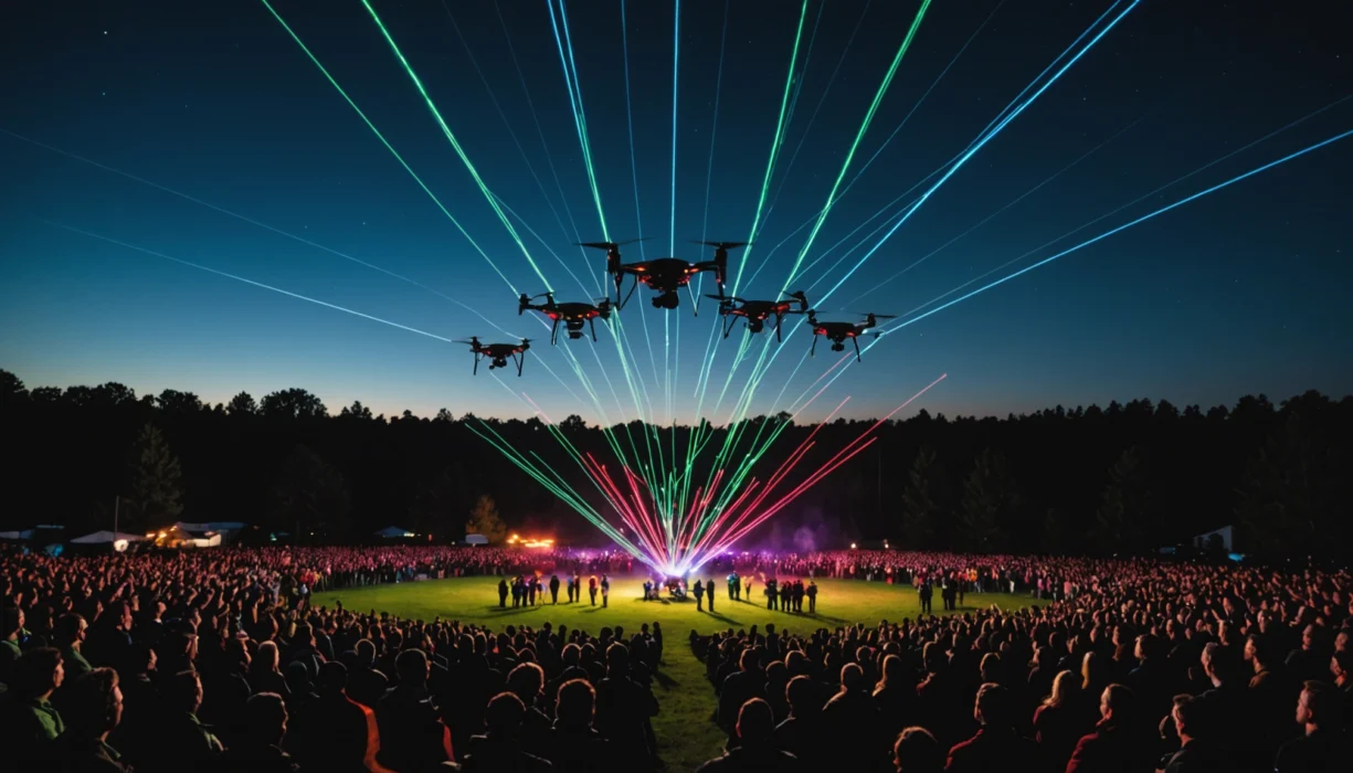 comment fonctionne un spectacle de drone
