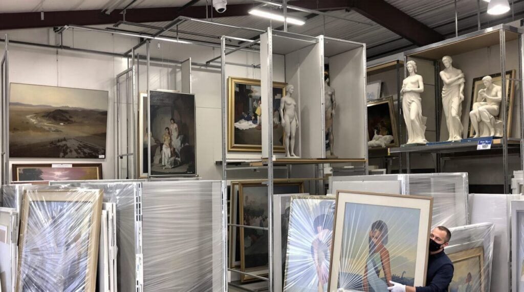 stockage oeuvres d'art
