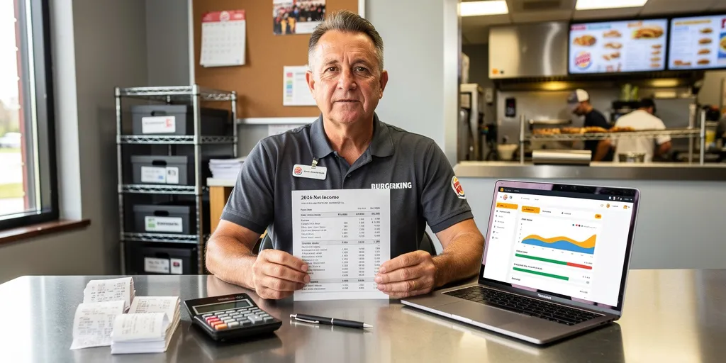 combien gagne un franchise burger king