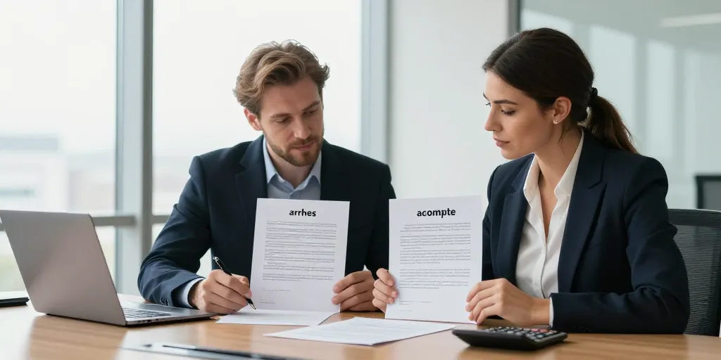 Différence entre arrhe et acompte : le bon choix pour l’entreprise ?