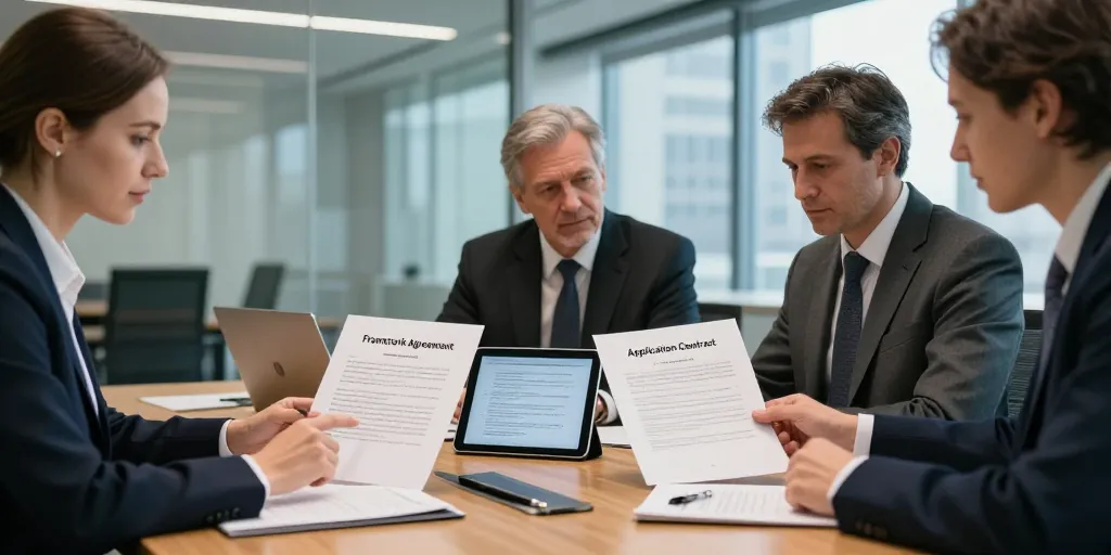 Contrat cadre et contrat d’application : le choix à privilégier en entreprise ?