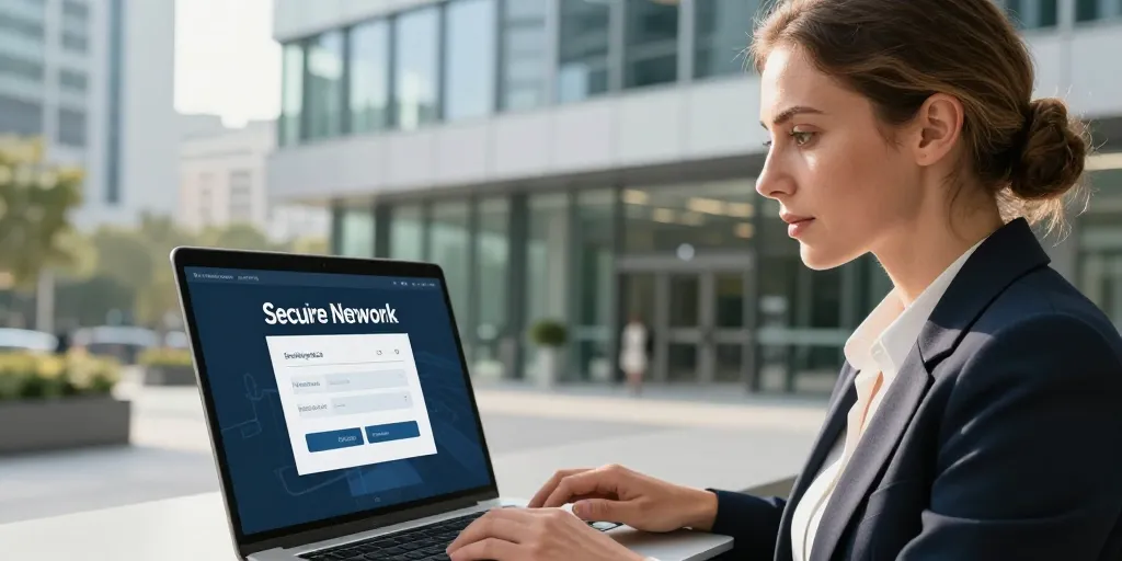 Atrium sud : la procédure pour se connecter à l’espace de travail